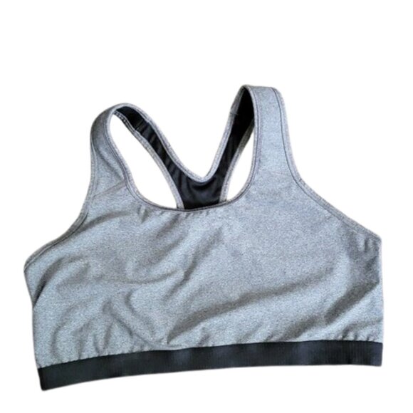 2 Pack Gray Racerback Sports Bra Set Size XXXL 22 Avia Athletic Yoga Gym Workout - Picture 5 of 8